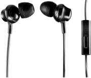 panasonic rp tcm360e k canal type in ear headphones with mic black photo
