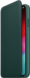 apple mrx42 iphone xs max leather folio book case forest green photo