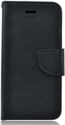 fancy book flip case for xiaomi mi a2 black photo