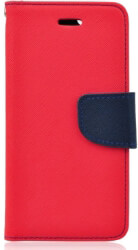 fancy book flip case for huawei honor 7a red navy photo