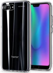 spigen liquid crystal back cover case for huawei honor 10 crystal clear photo