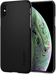 spigen thin fit back cover case for apple iphone xs black photo