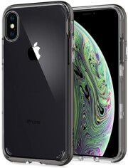 spigen neo hybrid back cover case for apple iphone x xs crystal gumnetal photo