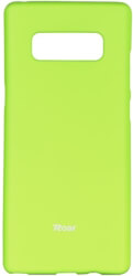 roar colorful jelly back cover case for samsung galaxy note 8 lime photo