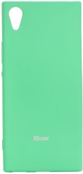 roar colorful jelly back cover case for sony xperia xa1 mint photo