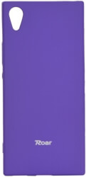 roar colorful jelly back cover case for sony xperia xa1 purple photo