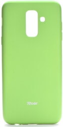 roar colorful jelly back cover case for samsung galaxy a6 plus 2018 lime photo