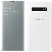 samsung galaxy s10 clear view cover ef zg973cw white photo