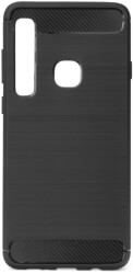 forcell carbon back cover case for huawei y9 2018 black photo