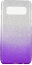 forcell shining back cover case for samsung galaxy s10 clear violet photo