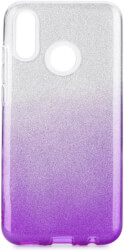 forcell shining back cover case for huawei psmart 2019 transparent violet photo