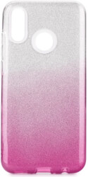 forcell shining back cover case for huawei psmart 2019 clear pink photo