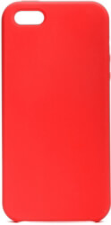 forcell silicone back cover case for apple iphone 5 5s 5se red without hole photo