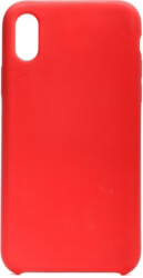 forcell silicone back cover case for apple iphone x red without hole photo