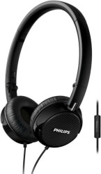 philips fs3mbk 00 headphones with mic black photo