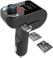 gembird btt 02 3 in 1 bluetooth car kit with fm radio transmitter and usb 31a charger black photo