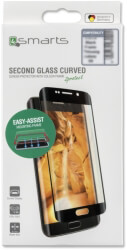 4smarts second glass curved colour frame easy assist for samsung galaxy s8 black photo