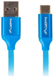 lanberg premium cable usb c 20 m am qc 30 18m blue photo