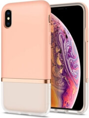 spigen la manon jupe back cover case for apple iphone x xs milk peach photo