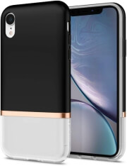spigen la manon jupe back cover case for apple iphone xr milk black photo