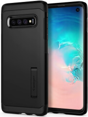 spigen tough armor back cover case stand for samsung galaxy s10 black photo