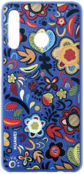 huawei 51993074 polycarbonate cover for p30 lite floral blue photo