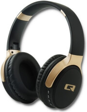 qoltec 50815 premium headphones wireless bt with microphone mp3 player black photo