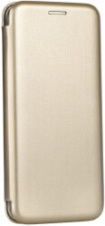forcell book elegance flip case for samsung galaxy s10 gold photo