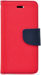fancy book flip case for samsung galaxy s10e red navy photo