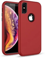 defender solid 3in1 back cover case for samsung s10 plus red photo