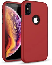 defender solid 3in1 back cover case for samsung s10 red photo