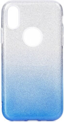 forcell shining back cover case for samsung galaxy a10 clear blue photo