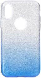 forcell shining back cover case for samsung galaxy a30 clear blue photo