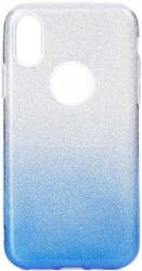 forcell shining back cover case for samsung galaxy a50 clear blue photo
