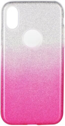 forcell shining back cover case for samsung galaxy m20 clear pink photo