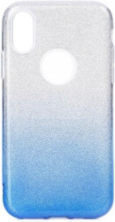 forcell shining back cover case for samsung galaxy m30 clear blue photo