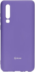 roar colorful jelly back cover case for huawei p30 purple photo