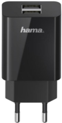 HAMA 200014 HAMA USB CHARGER, 2-PORT 5V/10.5W BLACK
