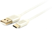 cablexpert ccb musb2b amcm 6 s cotton braided type c usb cable metal connectors 18m blister silver photo