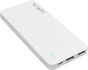 logilink pa0190 mobile power bank 10000mah 2x usb white photo