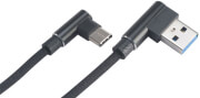 akasa ak cbub39 10bk right angle usb 20 type a to type c charging sync cable 1m photo