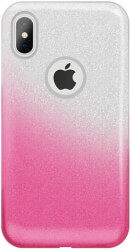 gradient glitter 3in1 back cover case for xiaomi redmi go pink photo