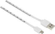 hama 12326 micro usb cable with measuring tape imprint 1m white photo