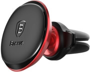 baseus car mount magnetic with cable clip red photo