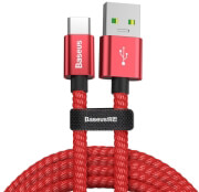 baseus cable double fast usb for type c 5a red 1m photo