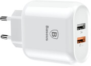 baseus universal wall charger bojure qc 30 2x usb white photo