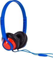 maxell hp360 legacy headphones with mic blue photo