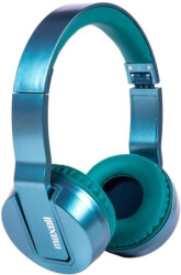 maxell metalz jade blue headphones with mic photo
