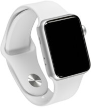 apple watch 3 mtey2 38mm gps silver aluminium white sport band photo