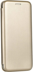 forcell book elegance flip case for huawei y7 2019 gold photo